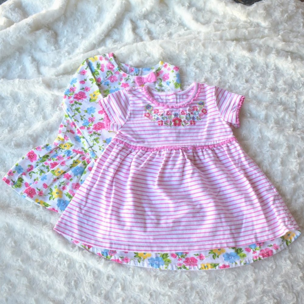 Little Me Floral 2-Pack Dress Set
